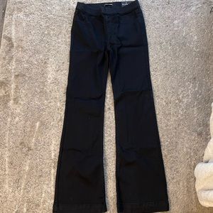 Mid rise flare black jeans